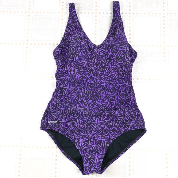 black and purple swimsuit